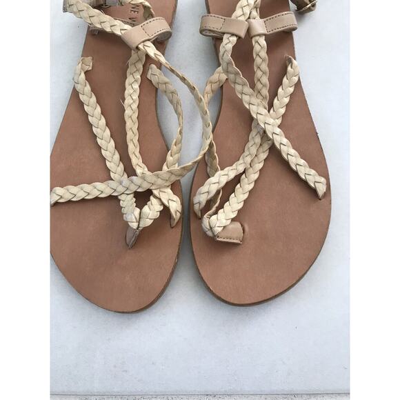 Nine West Sandals Flats Braided Strappy Emmalynol - Picture 3 of 8